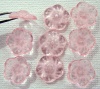 Flower Ch 12mm Pinwheel Pink Rosaline 70120 Czech Glass Bead x 25